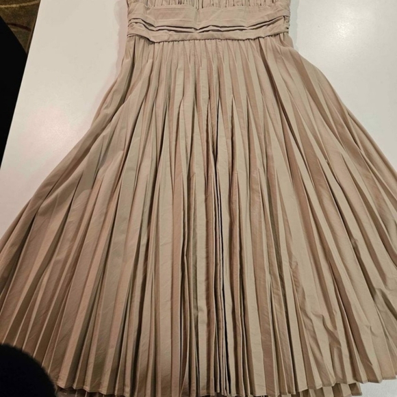 Women's Ann Klein Size 6 Fall Dress Worn Once! Paper Pleated Design - Picture 8 of 10